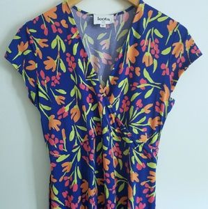 Leota faux wrap floral maternity dress size M